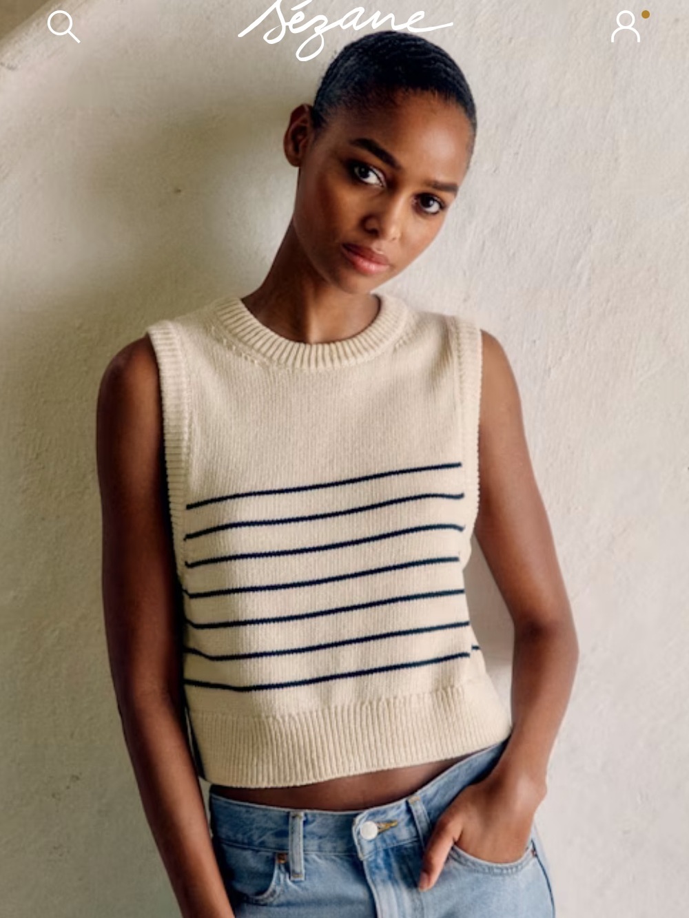 NWT SEZANE KNIT TOP SIZE SMALL